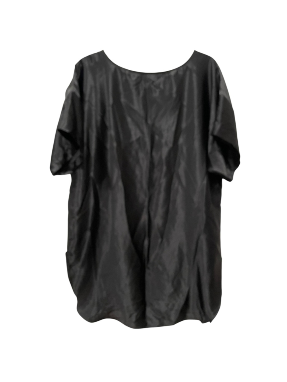 Vintage Women's Size Medium Californian Dynasty Satin Sleep Shirt Black - Picture 4 of 10
